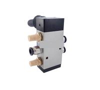 5/2 Way Pneumatic Hand Valve 4H210-08 4H310-10 4H410-15 with Silencer & air Fittings 4mm/6mm/8mm/10mm Flow Control Manual Valve(4H210-08,with 8mm Fittings)