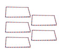 5/20 / 10 Pcs Air Mail Envelopes Invitation Letter Envelopes Airmail Envelope for Parties Holiday Postcard Showers Envelope with Aviation Stripes