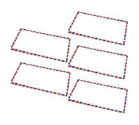 5/20 / 10 Pcs Airmail Envelopes 115x225mm Air Mail Supplies for Secure Document Mailing Air Mail Invitation Letter