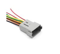 5/20/100 Sets connector with 15cm Wiring harness DT06-2S/DT04-2P 2P 3P 4P 6P 8P 12P waterproof electrical connector IDGTTLDF(6P Female,5 Sets)