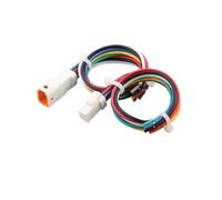 5/20/100 Sets JST 2 3 4 6 8 Pin Auto Waterproof Electronic Connector With 15cm Wire Harness Butt Plug ST02R/02T(6P,MALE_5 SETS)