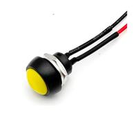 5/20/100PCS 12mm Momentary Push Button Switch ON OFF PBS-33B Self Reset Mini Round Switch With Wire 2Pin 1A DC12V(Yellow Reset,5PCS)