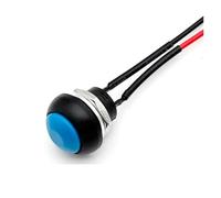5/20/100PCS 12mm Momentary Push Button Switch ON OFF PBS-33B Self Reset Mini Round Switch With Wire 2Pin 1A DC12V(Blue Reset,100PCS)