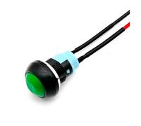 5/20/100PCS 12mm Momentary Push Button Switch ON OFF PBS-33B Self Reset Mini Round Switch With Wire 2Pin 1A DC12V(Green Locking,100PCS)