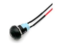 5/20/100PCS 12mm Momentary Push Button Switch ON OFF PBS-33B Self Reset Mini Round Switch With Wire 2Pin 1A DC12V(Black Locking,5PCS)