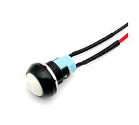 5/20/100PCS 12mm Momentary Push Button Switch ON OFF PBS-33B Self Reset Mini Round Switch With Wire 2Pin 1A DC12V(White Locking,5PCS)