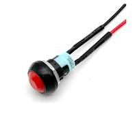 5/20/100PCS 12mm Momentary Push Button Switch ON OFF PBS-33B Self Reset Self Locking Mini Round Switch With 20cm Wire(Red Locking,100PCS)