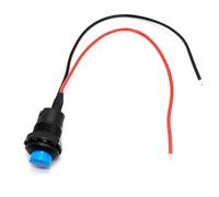 5/20/100PCS 12MM Round Button Switch With Cable 20CM Self-Locking DS-428/427 Self-Resetting Push Button Switch(Blue,SELF RESET_100PCS)