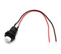 5/20/100PCS 12MM Round Button Switch With Cable 20CM Self-Locking DS-428/427 Self-Resetting Push Button Switch(White,SELF RESET_100PCS)