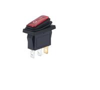 5/20/100PCS 12VLED Light IP67 KCD3 3 Pin 20A On/Off Rectangular Ship Type Long Rocker Switch Waterproof Car Dashboard(KCD3 12V RED,20PCS)