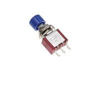 5/20/100PCS 3Pin C-NO-NC DS-612 6MM Momentary Automatic Push Button Switch ON-(ON) 2A250VAC/5A120VAC toggle switch IDGTTLDF(Beige,20PCS)