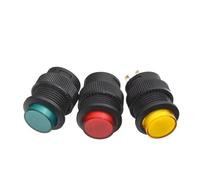 5/20/100PCS 4 Pin 2 Pin 16MM 3V R16-503AD/R16-503BD With light LED Push Button Switch Jog Reset Self-Locking Switch Round IDGTTLDF(LED Blue,100PCS)