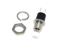 5/20/100PCS 7MM Push Button Switch Momentary PBS-110 Normally Open NO NC Press The Reset Switch ON OFF Micro Switch(PBS-110 NO White,5pcs)