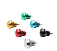 5/20/100PCS 8mm Metal Waterproof Momentary Horn Doorbell Bell Push Button Switch Self-reset Car Auto PC Power Start Stop(Yellow,20PCS)