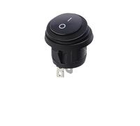 5/20/100PCS KCD1 Round Circular Shape Waterproof Rocker Switch 3Pin ON/OFF Electrical Equipment With Lighting Power 12V IDGTTLDF(AC 12V-24V,20PCS)