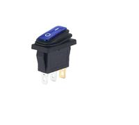 5/20/100PCS KCD3 3 Pin 12VLED Light 20A On/Off Rectangular Ship Type Long Rocker Switch Waterproof IP67 Car Dashboard IDGTTLDF(KCD3 220V BLUE,100PCS)