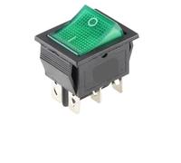 5/20/100PCS KCD4 4 Pins/6Pins Rocker Switch ON-OFF 2 Position Electrical equipment With Light Power Switch 16A250VAC/20A125VAC(Green 6PIN,20PCS)