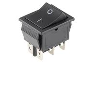 5/20/100PCS KCD4 4 Pins/6Pins Rocker Switch ON-OFF 2 Position Electrical equipment With Light Power Switch 16A250VAC/20A125VAC(Black 6PIN,5PCS)