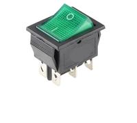 5/20/100PCS KCD4 4 Pins/6Pins With Light Rocker Switch ON-OFF 2 Position Electrical equipment Power Switch 16A250VAC/20A125VAC(Green 6PIN,20PCS)