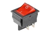 5/20/100PCS KCD4 Rocker Switch ON-OFF 2 Position Electrical equipment With Light Power 4 Pins/6Pins 16A250VAC/20A125VAC(Red 4PIN,20PCS)
