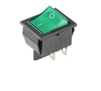 5/20/100PCS KCD4 Rocker Switch ON-OFF 2 Position Electrical equipment With Light Power 4 Pins/6Pins 16A250VAC/20A125VAC(Green 4PIN,20PCS)
