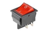 5/20/100PCS KCD4 Rocker Switch ON-OFF 2 Position Electrical equipment With Light Power Switch 4 Pins/6Pins 16A250VAC/20A125VAC(Red 4PIN,5PCS)