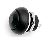 5/20/100PCS PBS-33B 2Pin Mini Switch 12mm 12V 1A Waterproof Momentary Push Button Switch Reset Locking(Black Reset,100PCS)