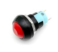 5/20/100PCS PBS-33B 2Pin Mini Switch 12mm 12V 1A Waterproof Momentary Push Button Switch Reset Locking(Red Locking,5PCS)