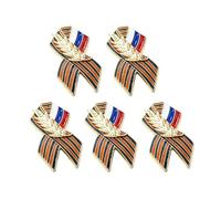 5/20 / 50 Piece Classical Russian Flag Corsage Pin Brooch with Wear Resistance Ideal for Various Occasions Patriotic Lapel Pin