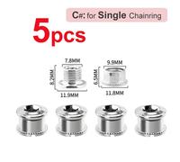 5 / 20 Pcs Bicycle Chainring Bolts Screws M8 MTB Road Bike Crankset Repair UK