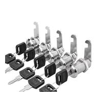 5/20 Sets Metal Cabinet Locker Cam Lock with Keys Security Mailbox Lock Drawer 16mm/20MM/25MM/30MM(Greyish Brown,5 Sets)