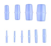 5~200Pcs 3~20mm Plastic Flat Mouth Equal Diameter Straight Through Aquarium Fish Tank Hose Connector Air Pump Tracheal Adapter(8mm,200 Pieces)