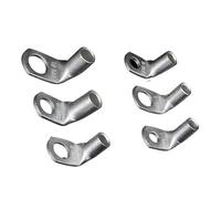 5~200pcs L Type Copper Wire Terminal Right Angle 90 Degree Bend Nose T6/10/16/25-4/6/8/10 Tinned Crimp Connector Cable Lugs(T25-8,100 pieces)
