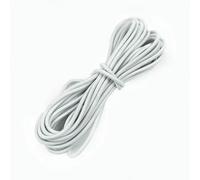5-20M 4.0mm Round Elastic Rope Sewing Rubber Bands Headwear Stretch String Cord Garment Lanyard Drawstring Hair Craft Accessories-White-4.0mm-5Meters
