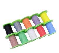 5-20M PTFE Silver Plated Copper Wire | 25-34AWG Ultra Fine Micro Litz Line for Electrical DIY, AFR250 Rated(Random,5M_27AWG-(0.1MM2))