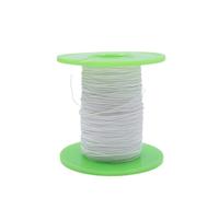 5-20M PTFE Silver Plated Copper Wire | 25-34AWG Ultra Fine Micro Litz Line for Electrical DIY, AFR250 Rated(White,5M_27AWG-(0.1MM2))