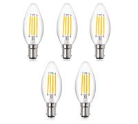 5-20Pack B15d Candle Bulbs Small Bayonet Cap Filament Light Bulbs 40W Equivalent