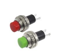 5/20PCS 10MM DS-314 Lock-Free Small Button Switch Unlocked Self-reset Doorbell Horn Electric Switches Fixed Upper Threaded Panel(50R,5PCS)