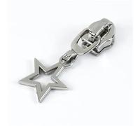 5-20Pcs 5# Sewing Zipper Slider for Nylon Zips Replacement Backpack Zippers Lock Puller Bag Clothes Zip Repair Kit for Purse, Clothes, Jeans, Luggage(Silver,10PCS_FORNYLON-NO5)