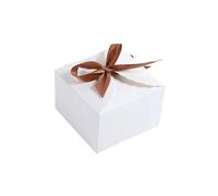 5-20pcs Boxes Retro Paper Packaging Bags Wedding Birthday Handheld Box Party Supplies Square Paper Bags Suitable For Wedding Birthday Valentine's Day Anni(White 12X12X9cm,20pc)