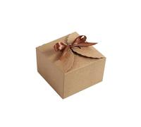 5-20pcs Boxes Retro Paper Packaging Bags Wedding Birthday Handheld Box Party Supplies Square Paper Bags Suitable For Wedding Birthday Valentine's Day Anni(Khaki 9X9X6cm,5pc)