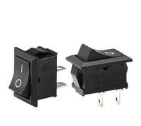 5/20Pcs/Lot 10 * 15MM Black Push Button Mini Switch 6A-10A 110V 250V KCD1 2Pin Snap-in on/Off Rocker Switch 21MM*15MM BLACK(KCD1 15X20mm,100PCS)