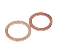 5-20pcs M10-M20 Brass Copper Sealing Boat Crush Washer Flat Gasket Ring Sump Plug Oil Seal Fitting 1.5mm(M17x22x1.5 10Pcs)