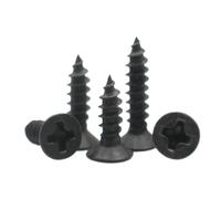 5-20pcs M2 M2.6 M3 M4 M5 M6 Small Black 304 Stainless Steel Cross Countsunk Flat Head Self-tapping Screw Glasses(20mm,M3 (20pcs))