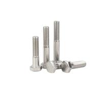 5-20pcs M6 M8 M10 M12 M14 M16 DIN931 A2-70 Partial Thread External Hex Head Screw 304 Stainless Steel Half Thread Hexagon Head Bolt(5PCS M16_55MM_304)