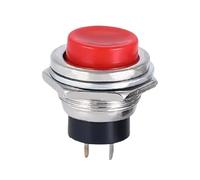5/20PCS Metal 2 Pin Momentary Push Button Switch, OFF ON Reset Mini Round Panel Mount Power, DS-212 Electric Control, 6 Colors(12mm,20pcs)