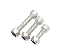 5-20SET M2M2.5 M3M4 M5 A2-70 304 Stainless Steel Hexagon Hex Socket Head Cap Bolt Screw Nylon Insert Lock Nut(8mm,M5-5sets)