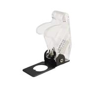 5/20Sets 20A 12V LED Toggle Switch Illuminated Toggle Switch Control ON/OFF + Aircraft Missile Style Flip Up Cover IDGTTLDF(White lid,20 Sets)