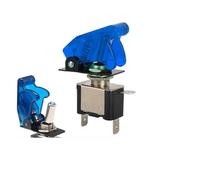 5/20Sets 20A 12V LED Toggle Switch Illuminated Toggle Switch Control ON/OFF + Aircraft Missile Style Flip Up Cover IDGTTLDF(Blue switch w lid,100 Sets)