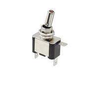 5/20Sets Auto Car Boat Truck Illuminated Led Toggle Switch With Aircraft Flip Up Cover Guard 12V20A transparent IDGTTLDF(Red switch,100 Sets)